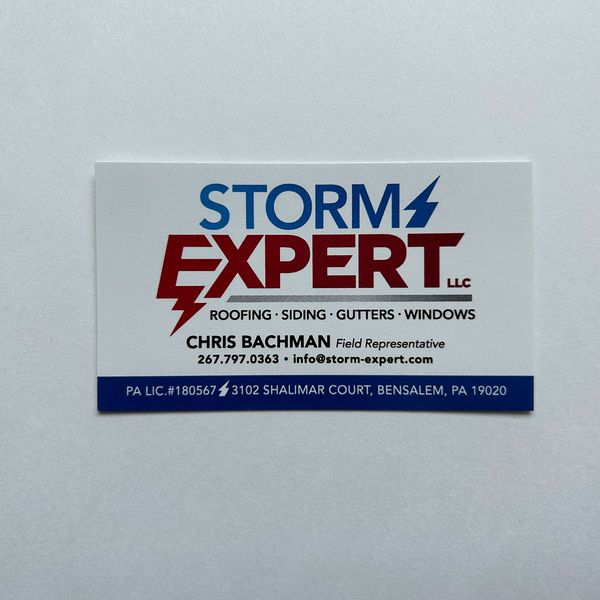 Storm Expert Business Card printed by Expressway Printing