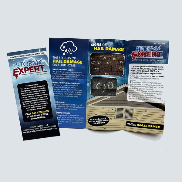 Storm Expert Trifold printed by Expressway Printing
