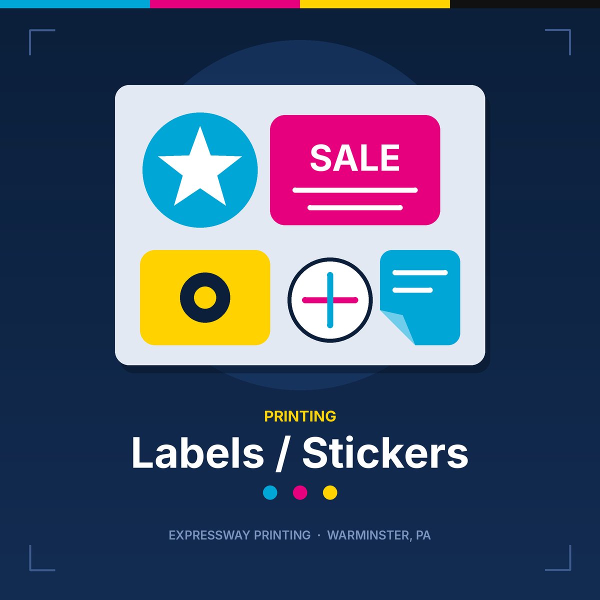 Label and Sticker Printing in Warminster, PA | Expressway Printing