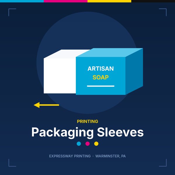 Illustration of packaging sleeves by Expressway Printing